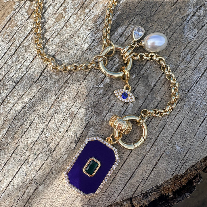 Lapis Dog Tag Pendant