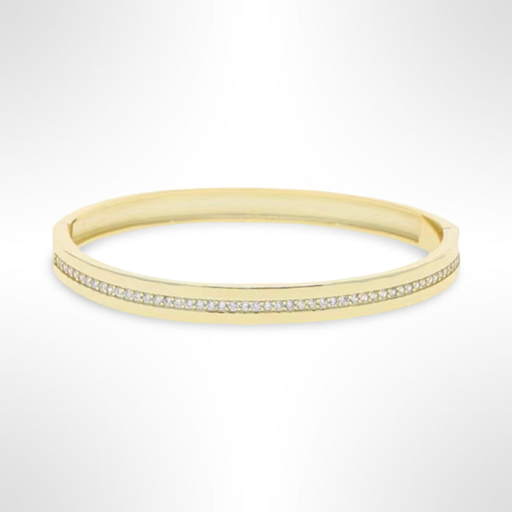 Pavé Channel Bangle