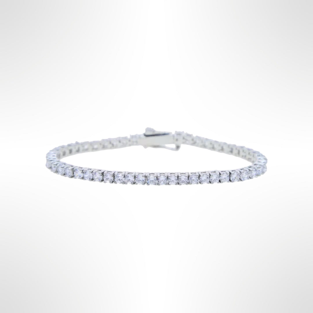 Classic Tennis Bracelet White