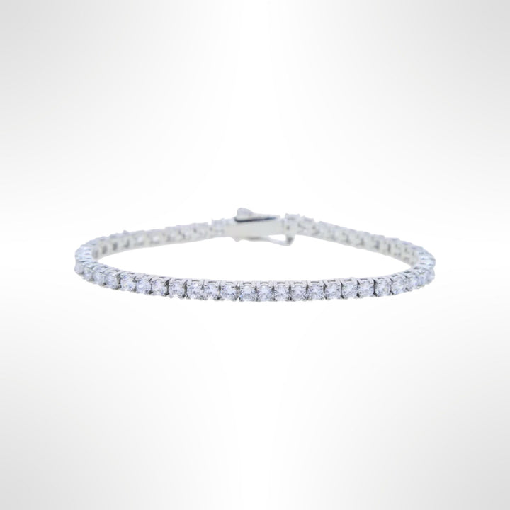 Classic Tennis Bracelet White