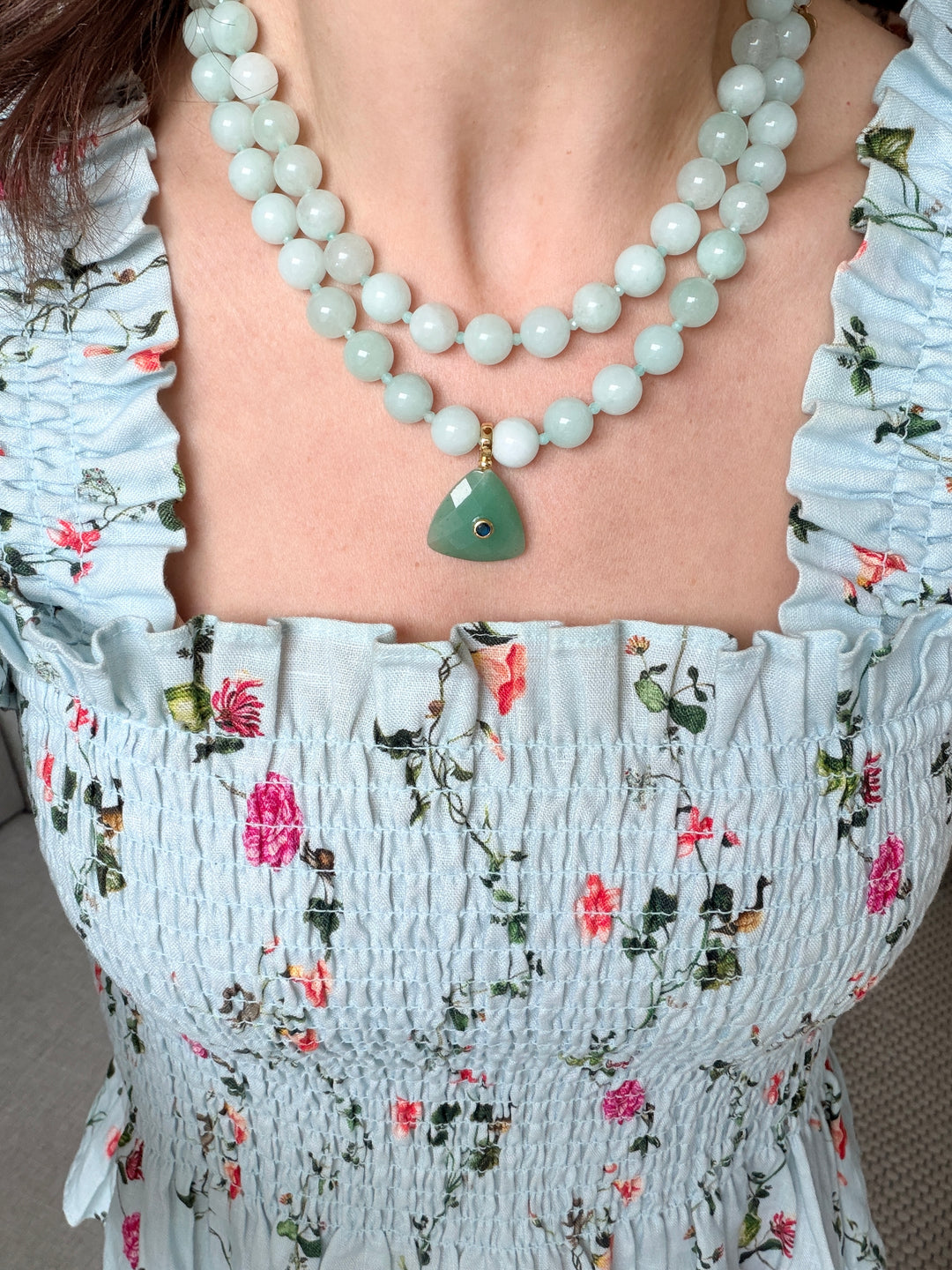 Green Calcite Necklace