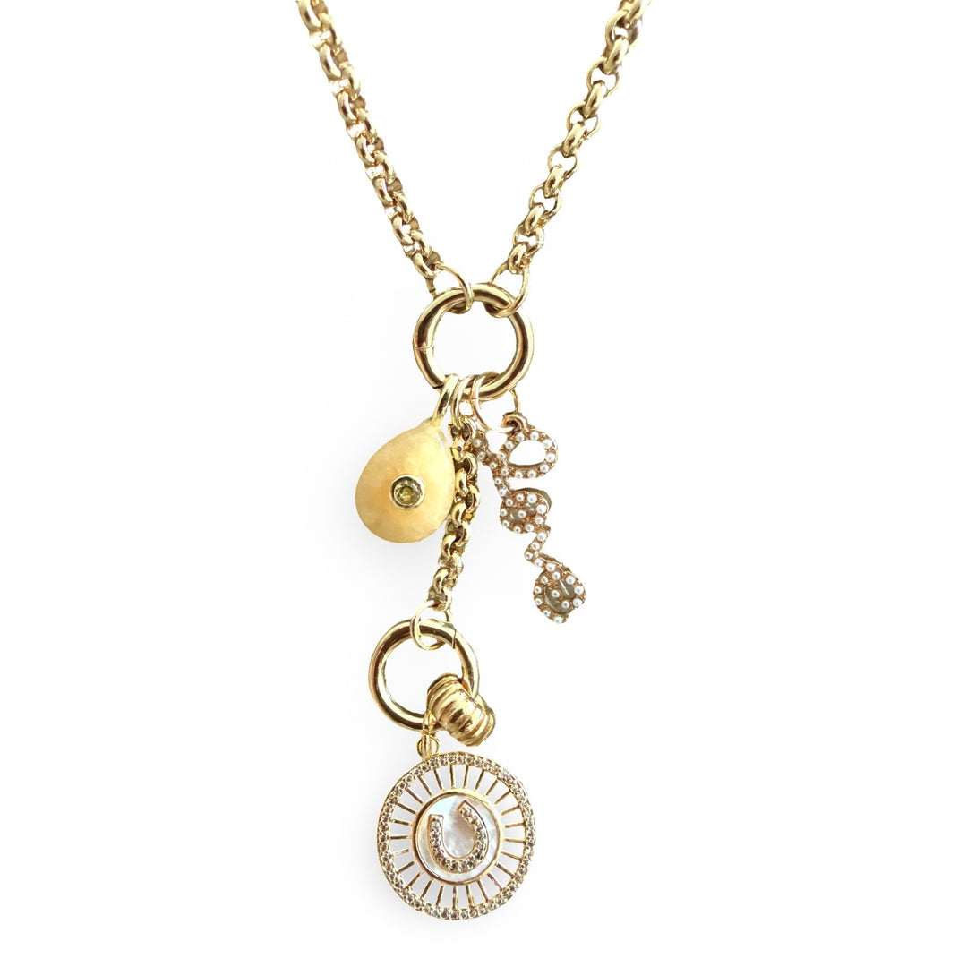 Limited Edition Lariat - Yellow Jade