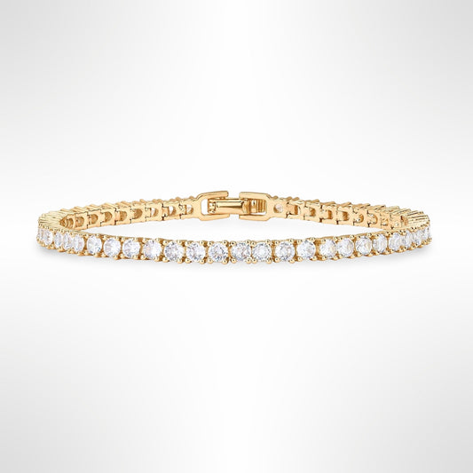 Classic Tennis Bracelet Yellow Gold