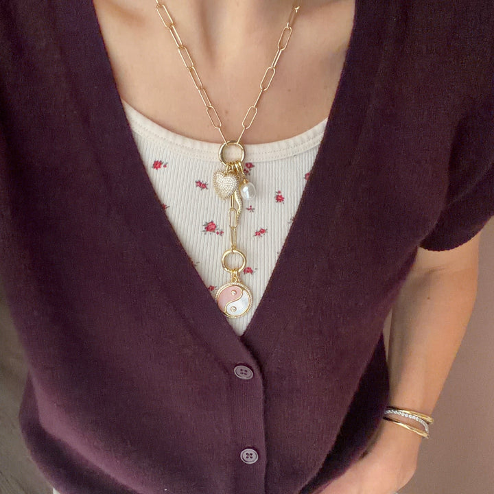 Paperclip Lariat Necklace