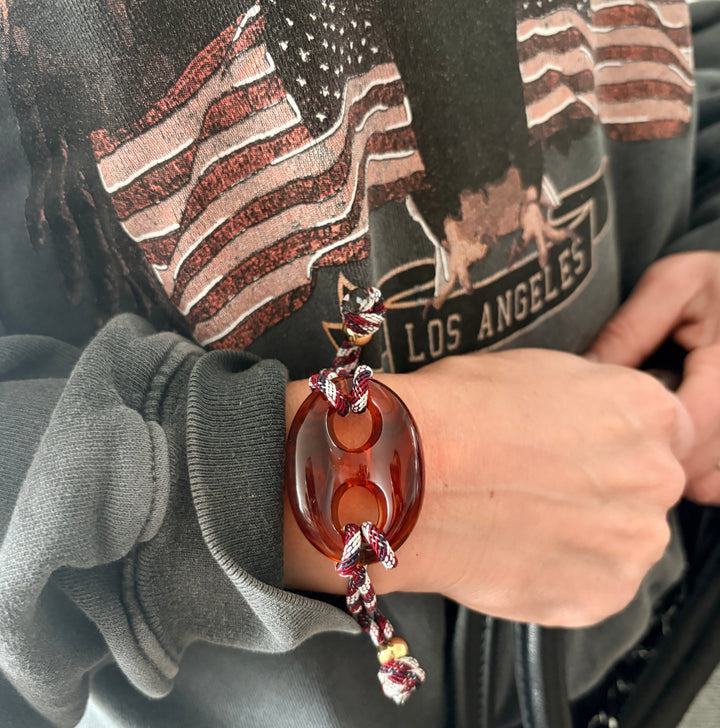 Tortoise Shell Cord Bracelet