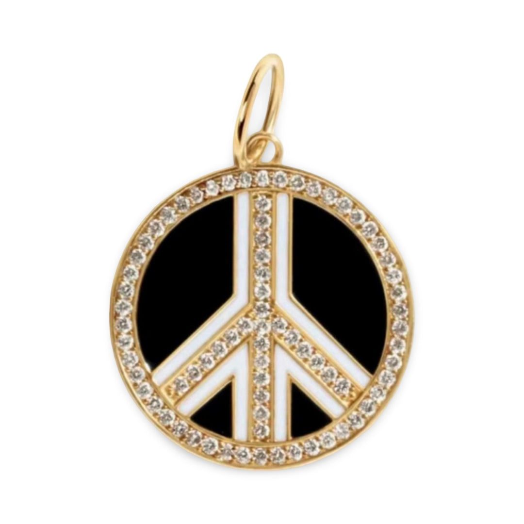 Pavé Peace Pendant