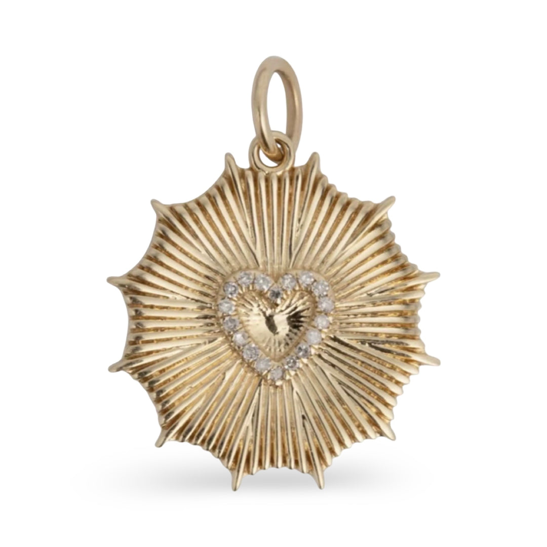 Starburst Heart Pendant