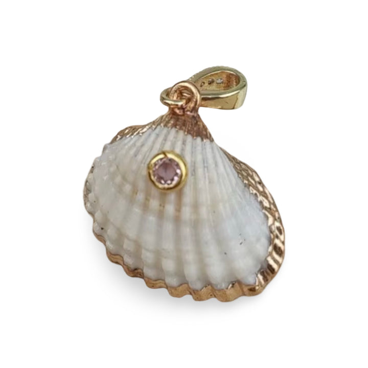 Painted Shell Pendant