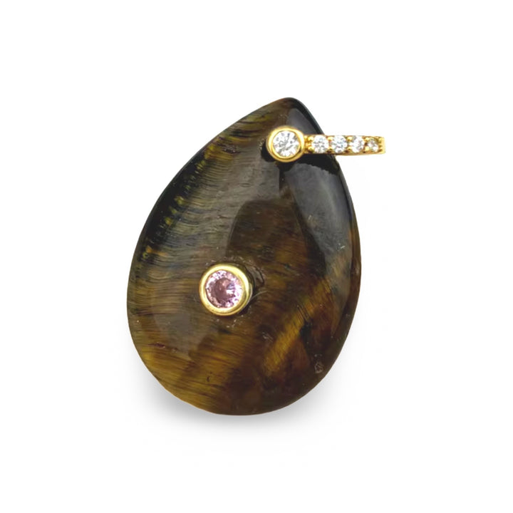 Tear Drop Gemstone Pendant