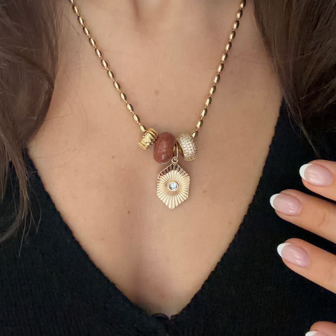 Fluted Rhombus Charm