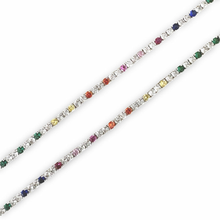Multi Colour Tennis Bracelet