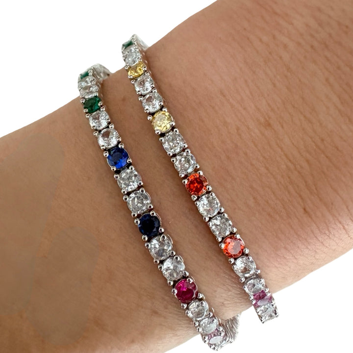 Multi Colour Tennis Bracelet