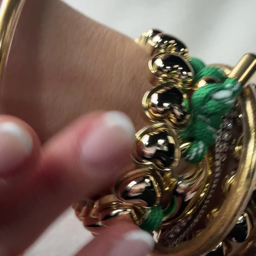 Gold Leaf Resin Bangle