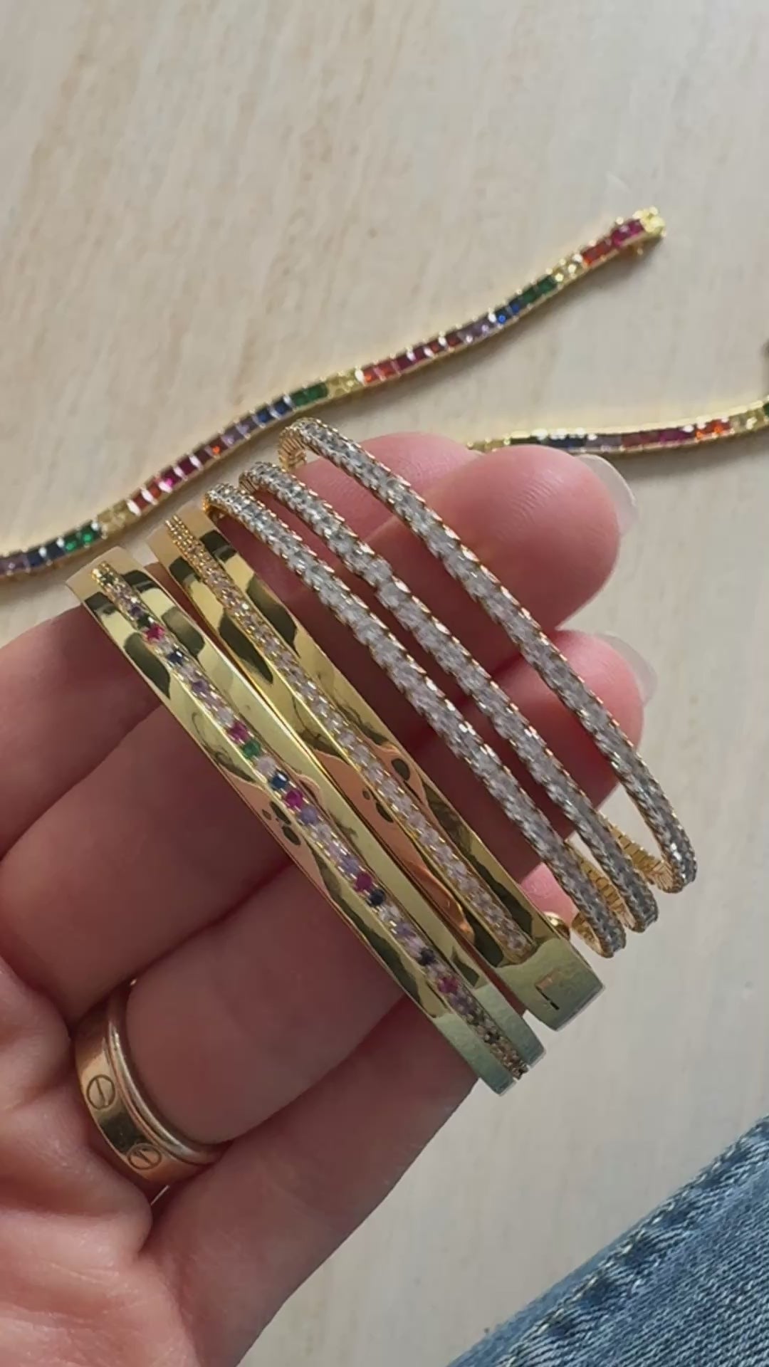 Pavé Channel Bangle